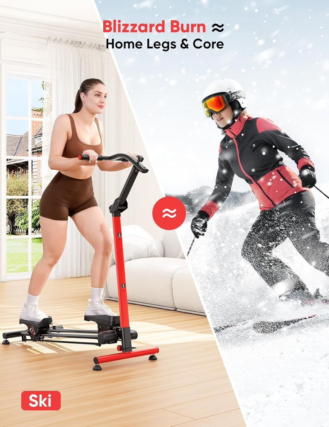 Foldable Stair Stepper w/ 3 Training Modes, Oversized Pedals & LCD Monitor