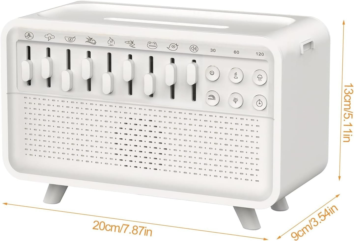 Portable White Noise Machine 22 Sounds Night Light Baby Kids Adults Sleep.
