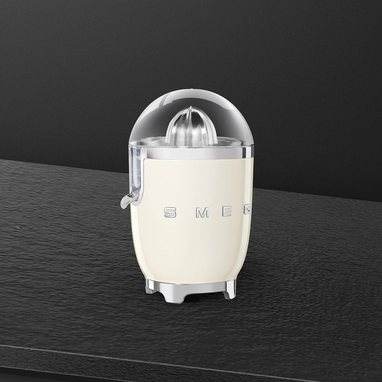Retro Electric Citrus Juicer Stainless Steel Reamer Anti-Drip Spout 70W