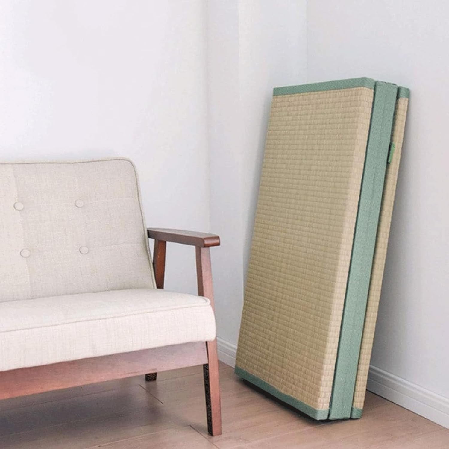 Japanese Tatami Foldable Mattress 3-Fold Firm Futon Mat Meditation Yoga Bed