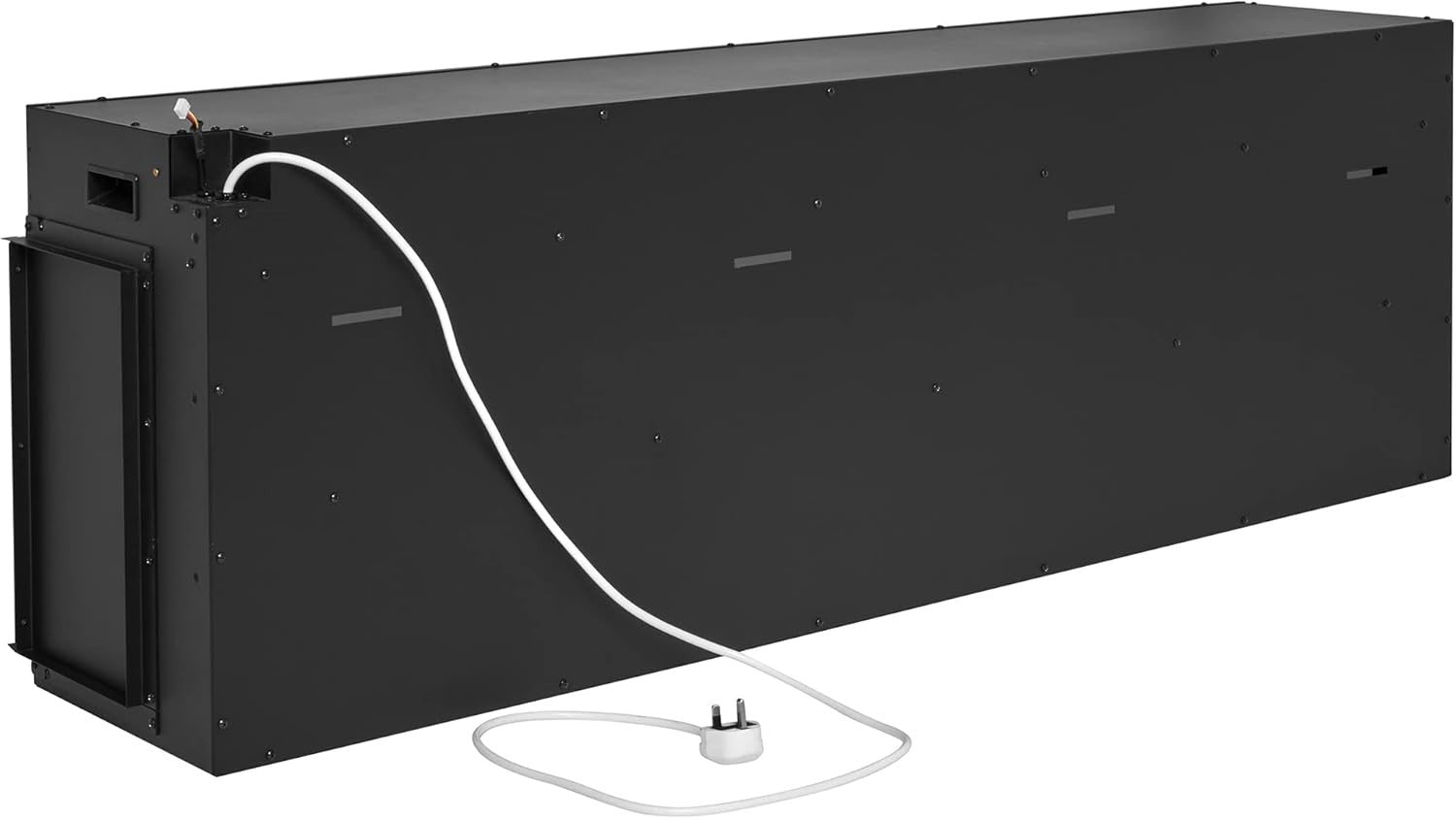 60" 3D Wall Mounted Electric Fireplace Glass Inset LED Flame Heater