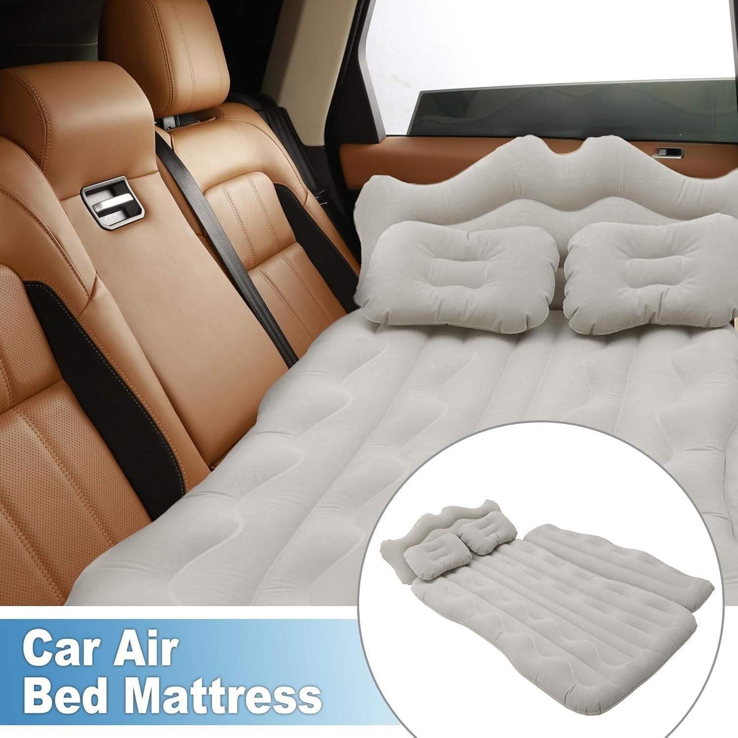 Car Air Mattress 170x110x14cm Inflatable Back Seat Bed Camping Mat