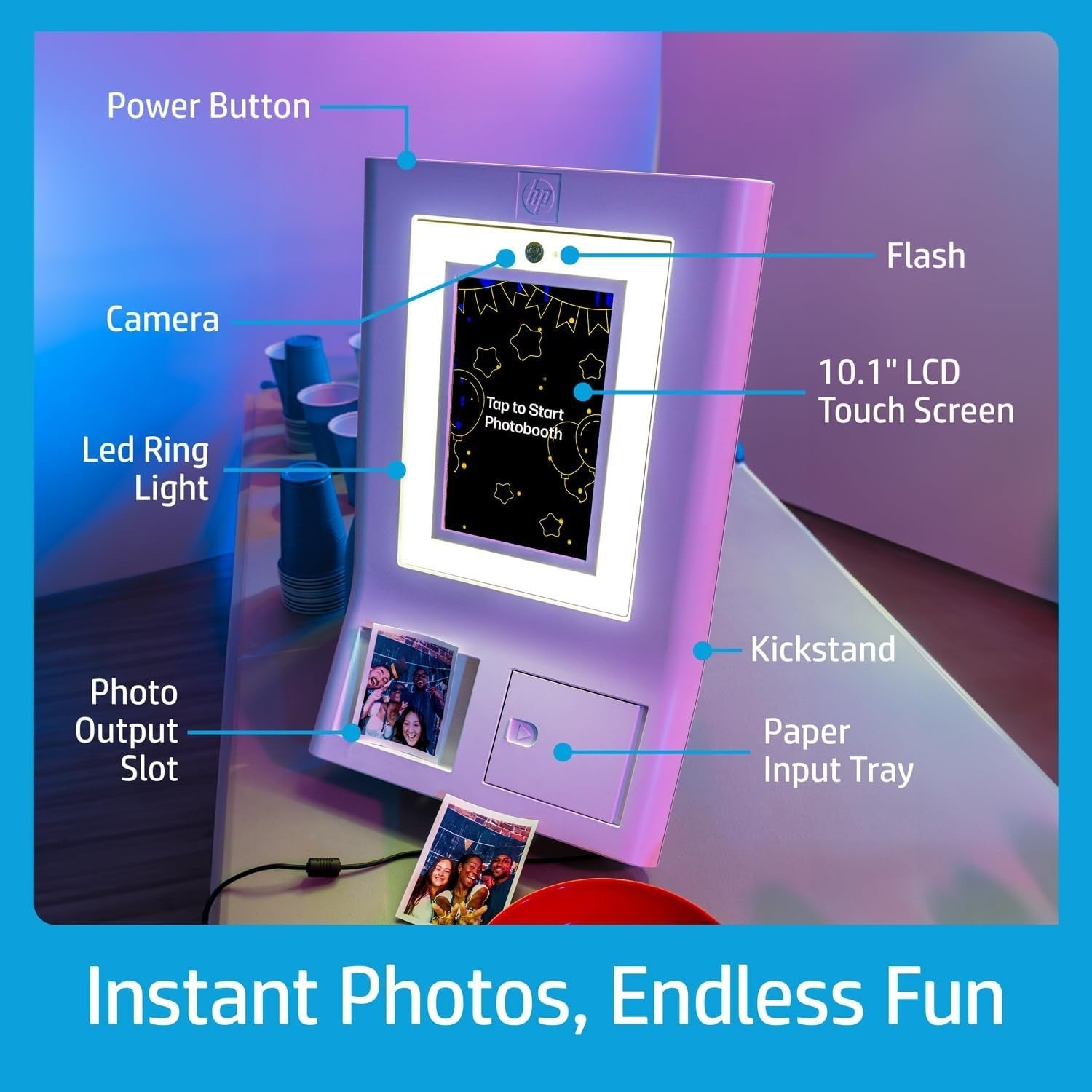 Sprocket Photo Booth Instant Color Printer | Wi-Fi | Starter Bundle