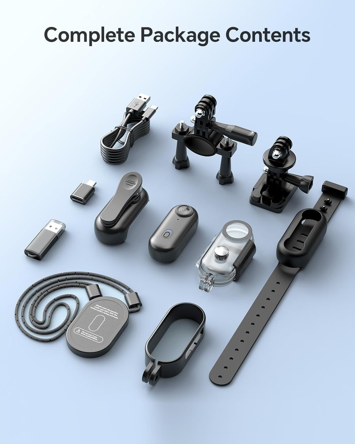 4K Waterproof Body Camera 128GB Wearable Action Cam Magnetic Clip DVR
