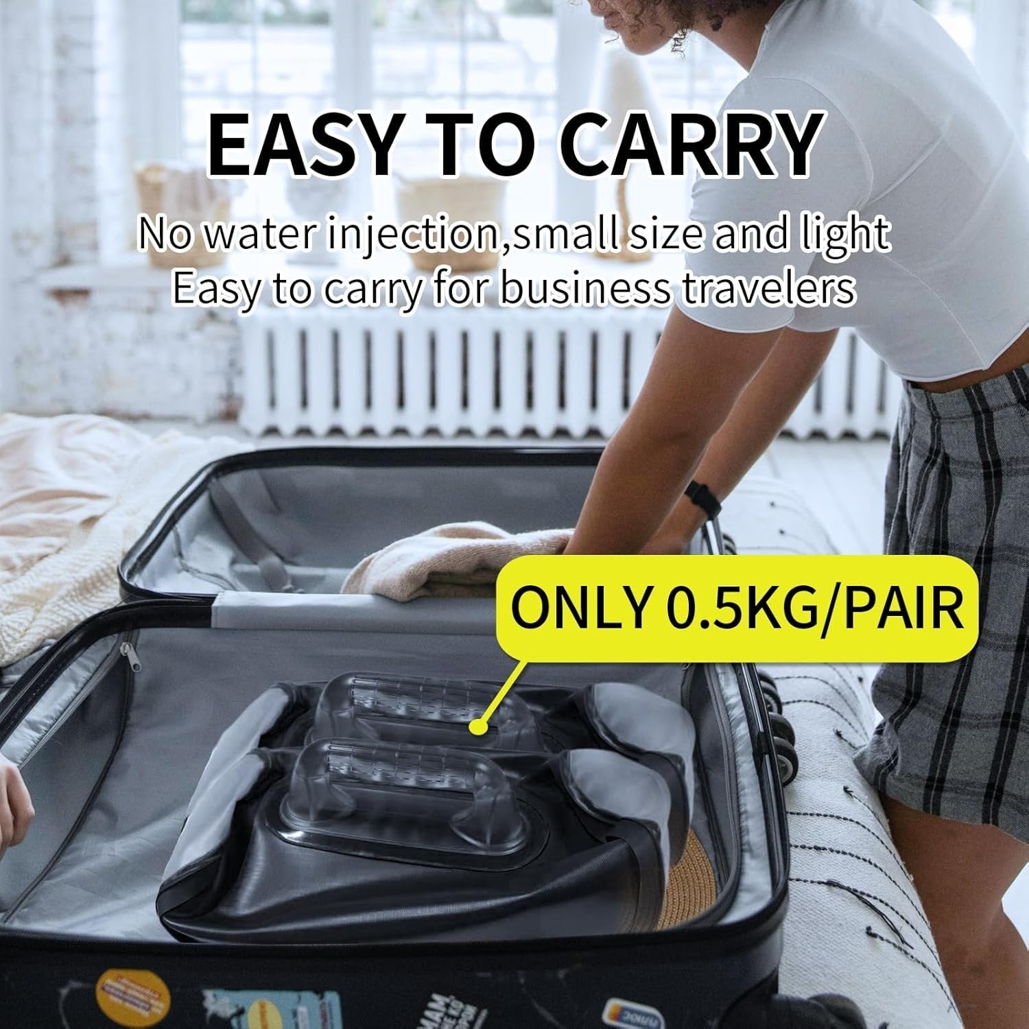 Water Filled Adjustable Dumbbells Pair 4–30LB Portable Travel Weights
