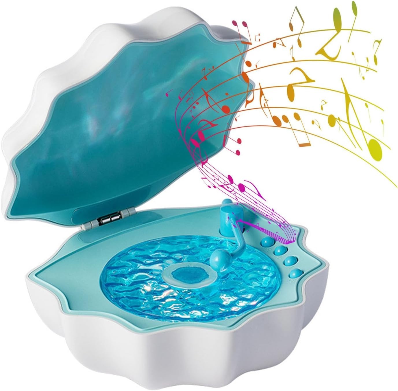 Shell Bluetooth Speaker Night Light White Noise Sound Machine Mood Lamp