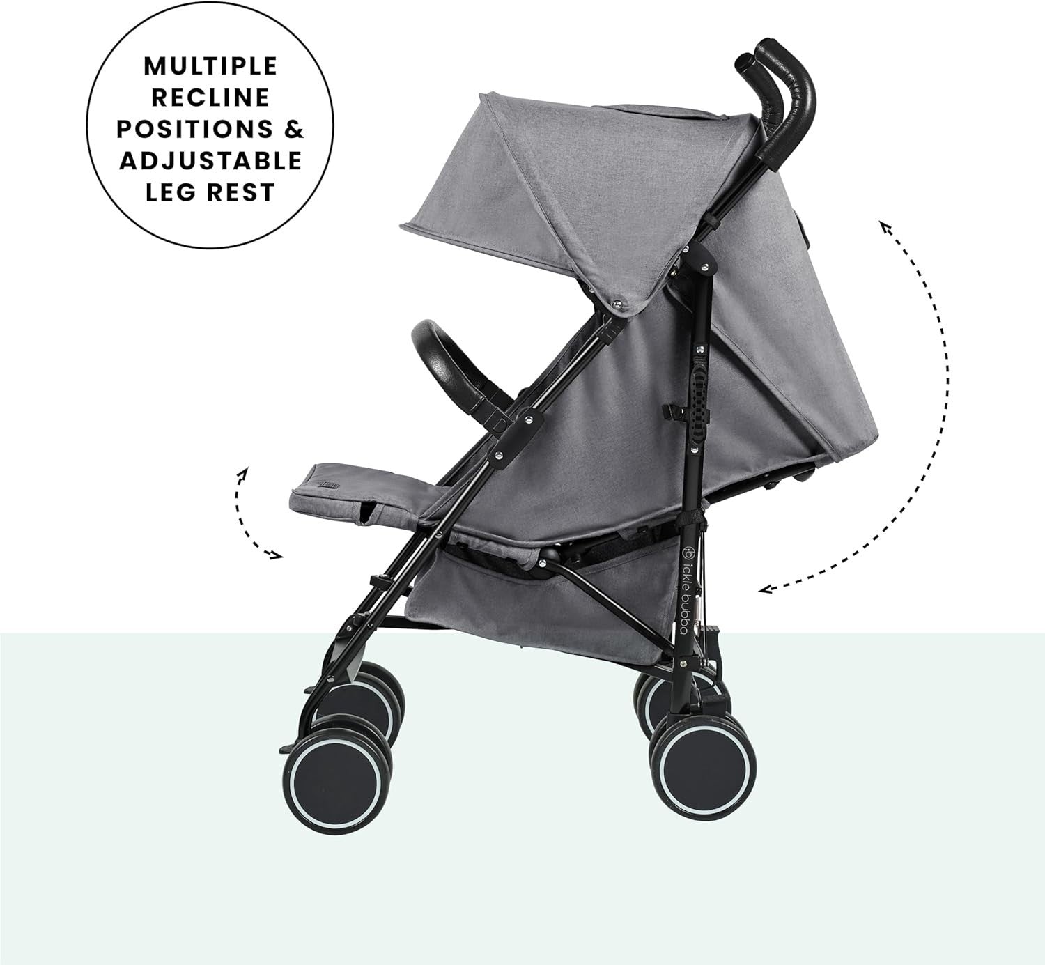 Compact Lightweight Baby Stroller Graphite Grey 6 Months-4 Years Recline UPF50+