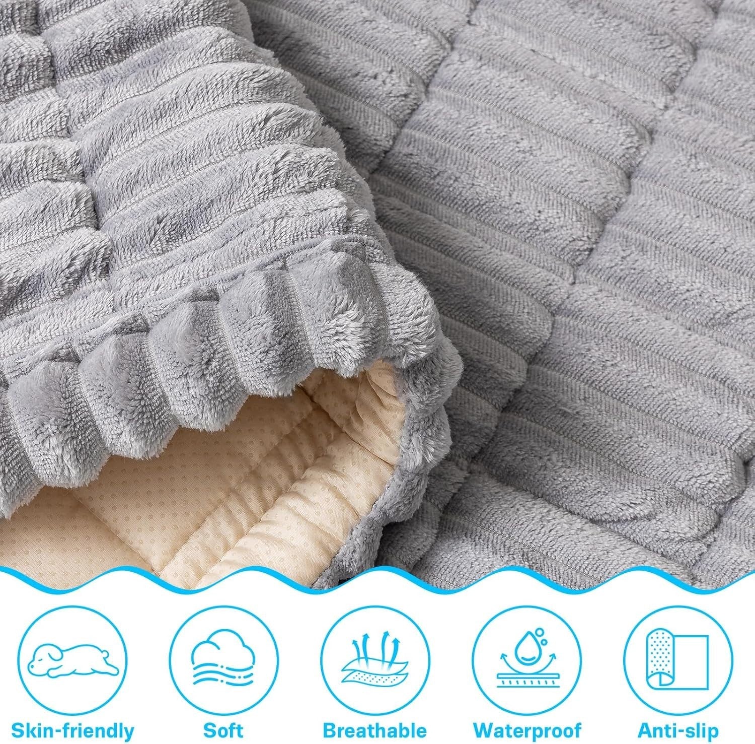 Dog Car Back Seat Bed Mat Non Slip Travel Pet Blanket 138x63cm
