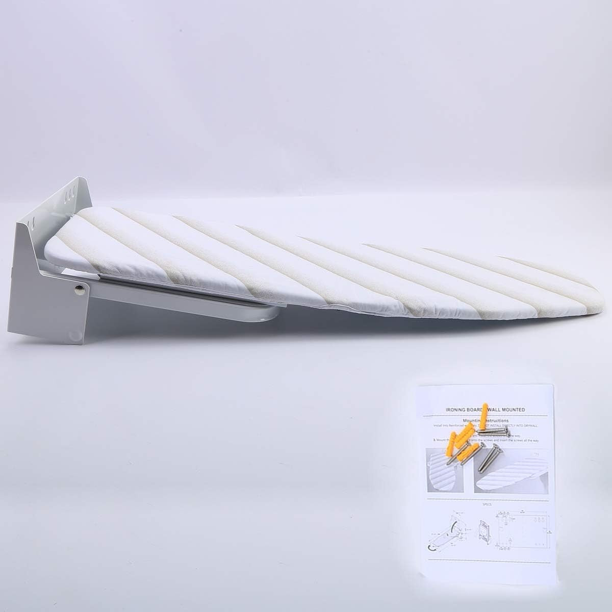 Wall Mounted Folding Ironing Board 95x33cm Heat Resistant Swivel