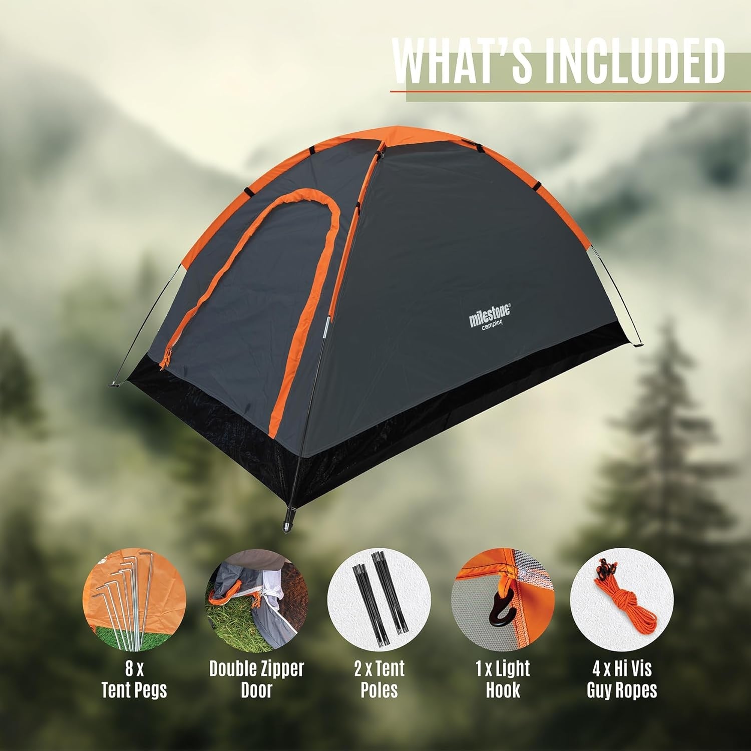 1 Person Camping Tent Waterproof Lightweight Festival