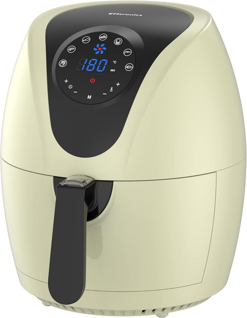 4.5L Digital Air Fryer | 1400W Oil-Free Cooking | 7 Presets |  Cream Finish