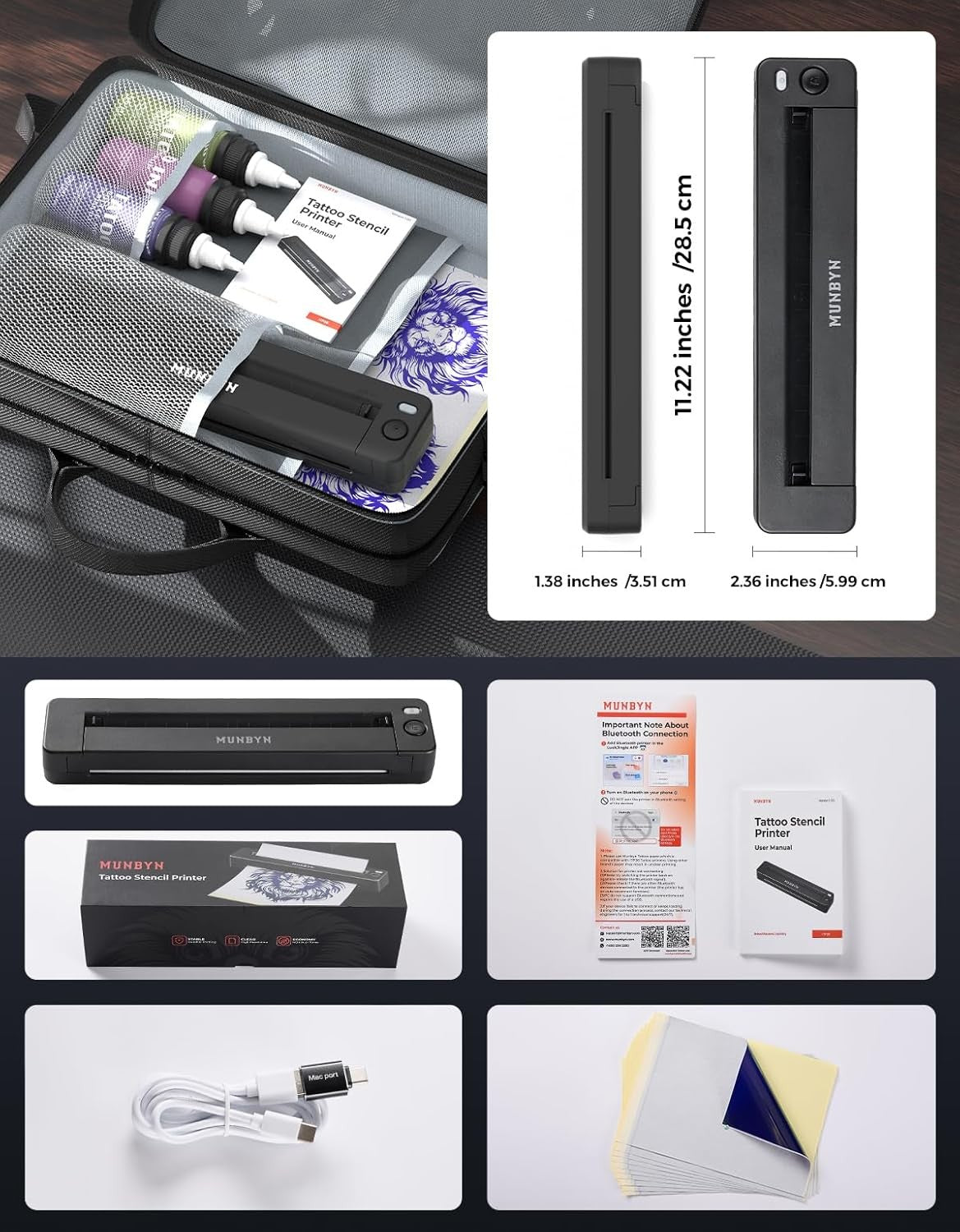 ITP06 High-Definition Tattoo Stencil Printer – Wireless Thermal for Artis