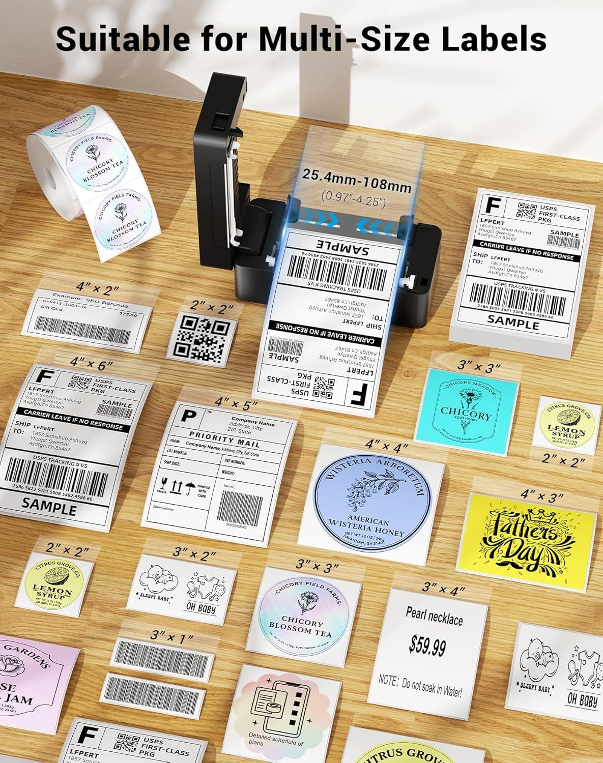 4x6 USB Thermal Label Printer Shipping Barcode