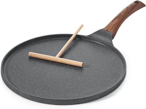 Non-Stick 30cm Pancake Pan | Swiss Granite Crepe & Dosa Skillet Oven Safe