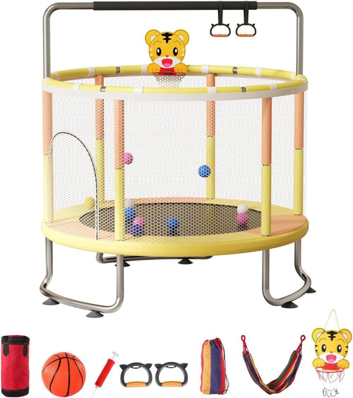 5FT Kids Trampoline Indoor Outdoor Toddler Play Gym Enclosure 200KG