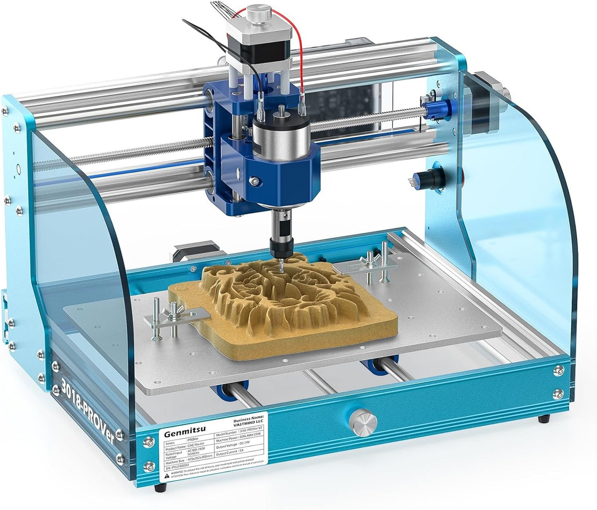 CNC Router Engraving Machine Aluminium Frame Mini Milling Wood Acrylic