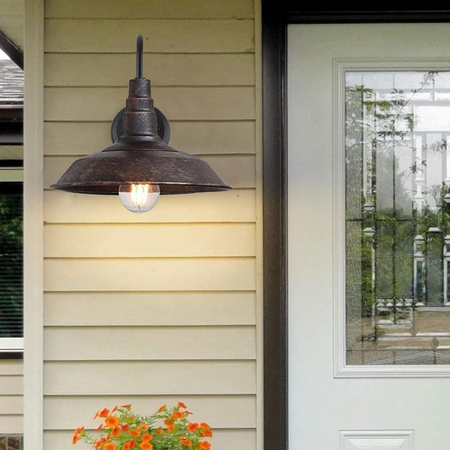 Outdoor IP54 Wall Lamp – Vintage Waterproof Bronze Lantern (2 Pack)