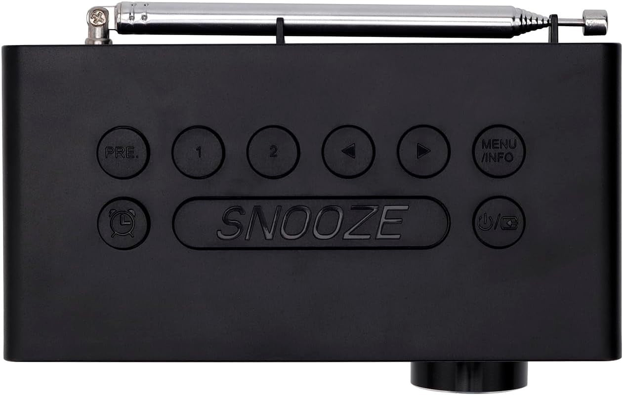 Portable DAB+ FM Digital Radio with Bluetooth, Dual Alarm & Color Display