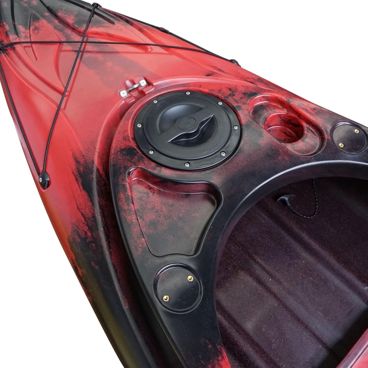 Sit Inside Kayak Recreational Fishing Canoe w/ Paddle Seat Red