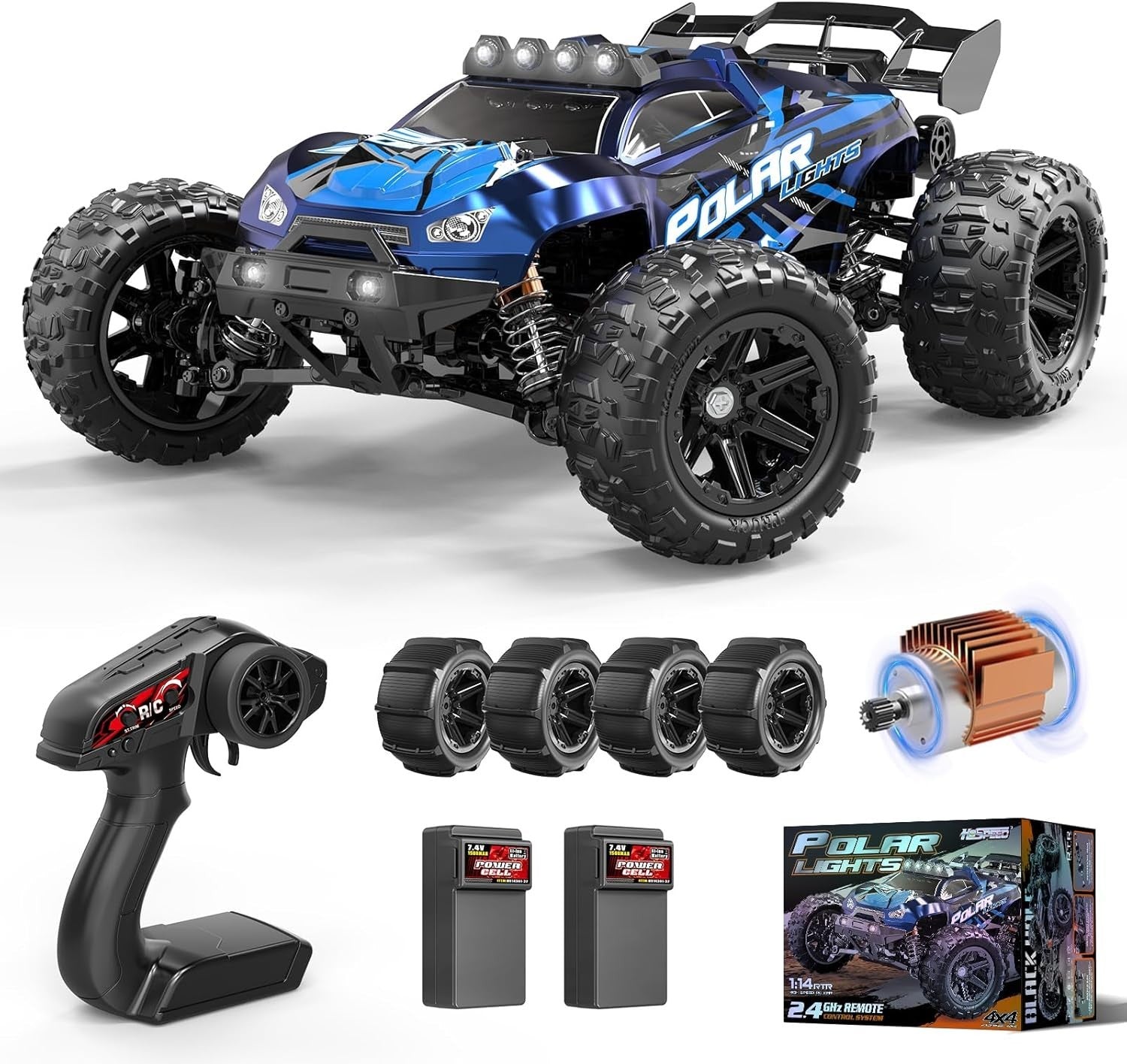 1:14 All Terrain RC Car – High-Speed 4WD Monster Truck for Adults & Kids