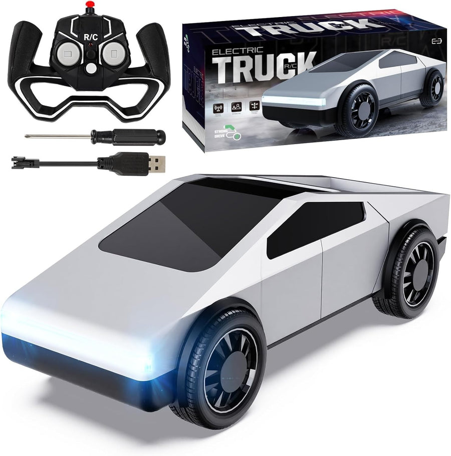1:24 RC Car 27MHz High Speed Remote Control Truck LED Lights Rechargeable Gift 3