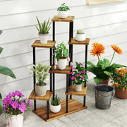 7-Tier Corner Plant Stand – Tall Indoor/Outdoor Tiered Display Rack
