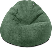 Moss Boucle Bean Bag Chair Adult Seat – Washable Soft Lounge Sofa 110cm
