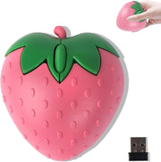 Wireless Bluetooth Mouse Cute Strawberry Silent 2.4G Dual Mode