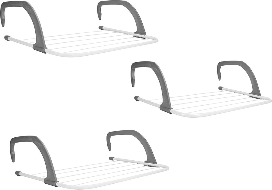 Radiator Clothes Airer Folding Drying Rack Adjustable Arms Pack of 3