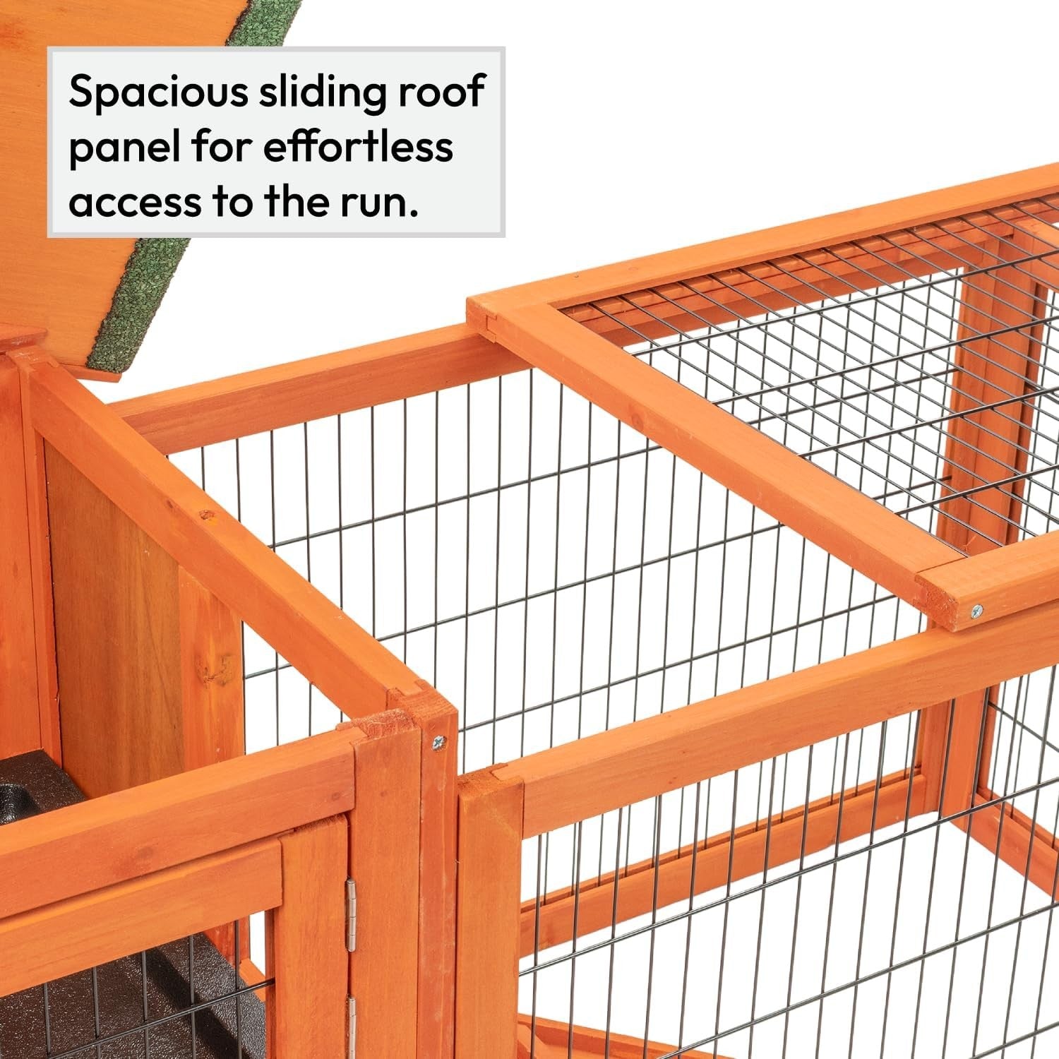 5ft Rabbit Hutch with Run Outdoor Wooden Weatherproof Cover