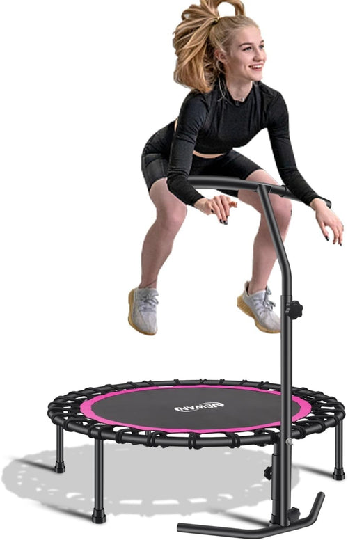 40in Silent Fitness Rebounder with Adjustable Handle Bungee 150kg