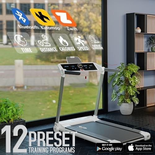 Foldable Home Treadmill 2.5HP 1-14 KM/H Shock Absorption Touchscreen