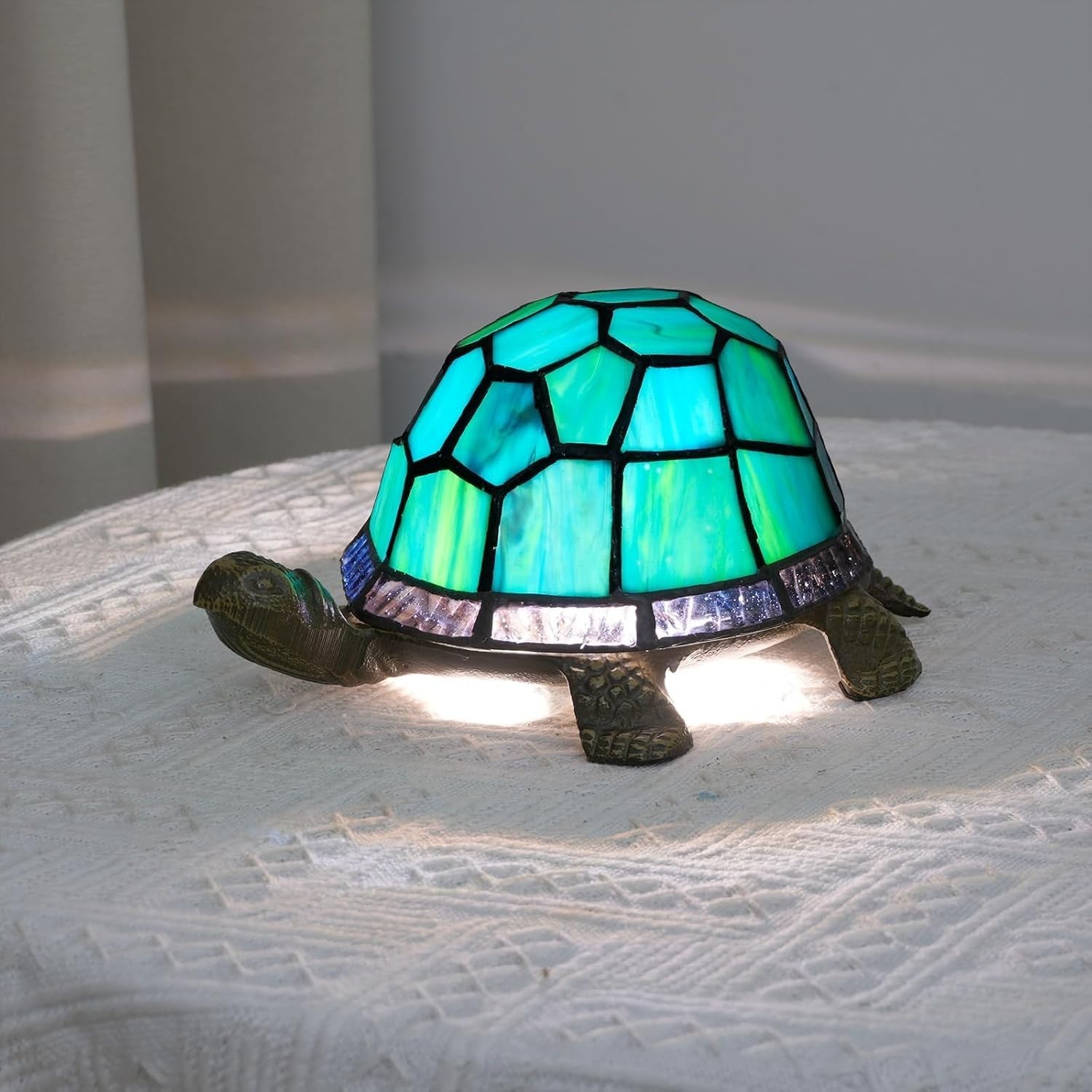 Turtle Table Lamp LED Night Light Kids Bedroom Decor Small Desk Light