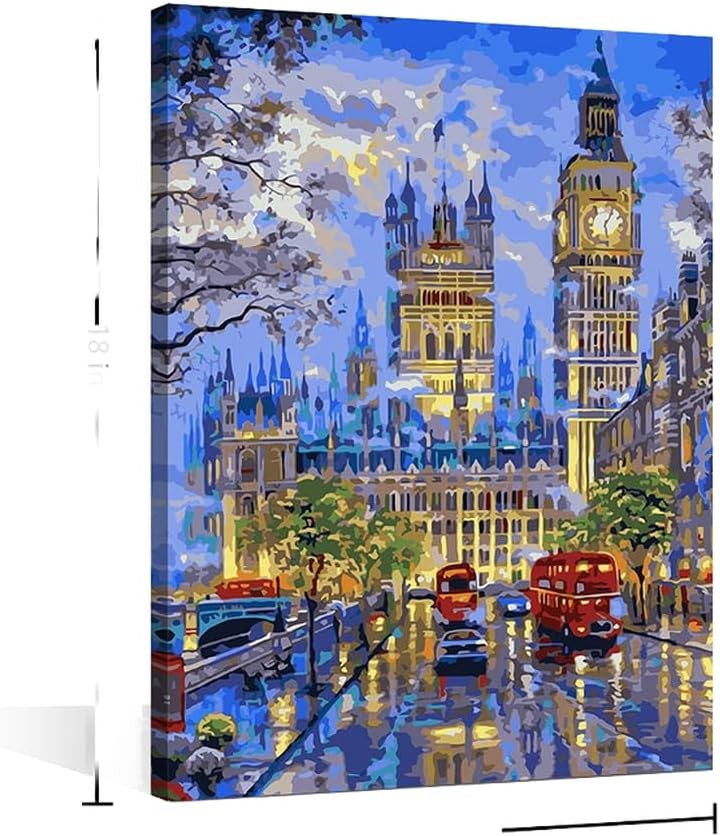 Big Ben London Canvas Wall Art 45.7x30.5cm Stretched Frame