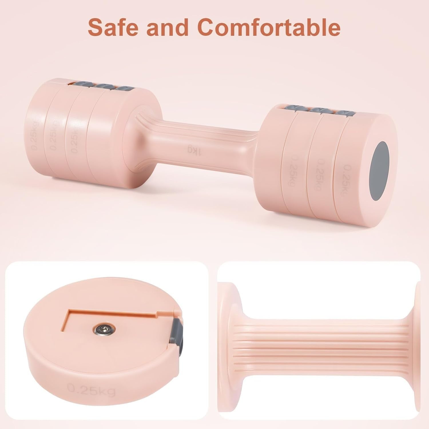 Adjustable Dumbbell Set Women 4-in-1 Hand Weights 1–2.5kg Home Gym