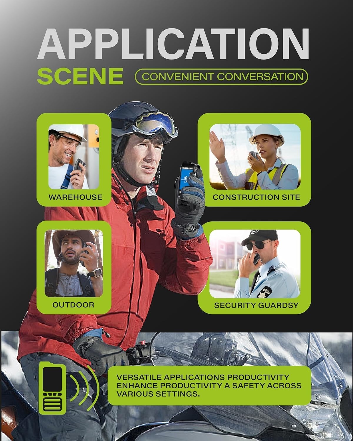 4G PTT Walkie Talkies IP67 Waterproof Unlimited Range 2 Pack