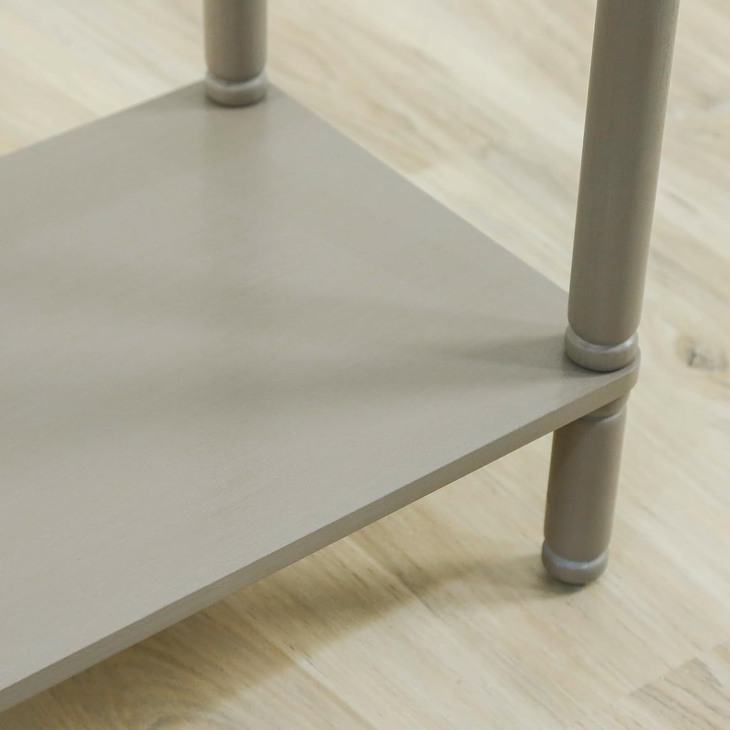 Slim Wooden Console Table with 2 Drawers & Storage Shelf, Taupe 90x75x32cm