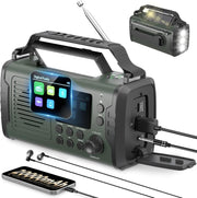 20000mAh Emergency Solar Hand Crank Radio with DAB/FM & Bluetooth
