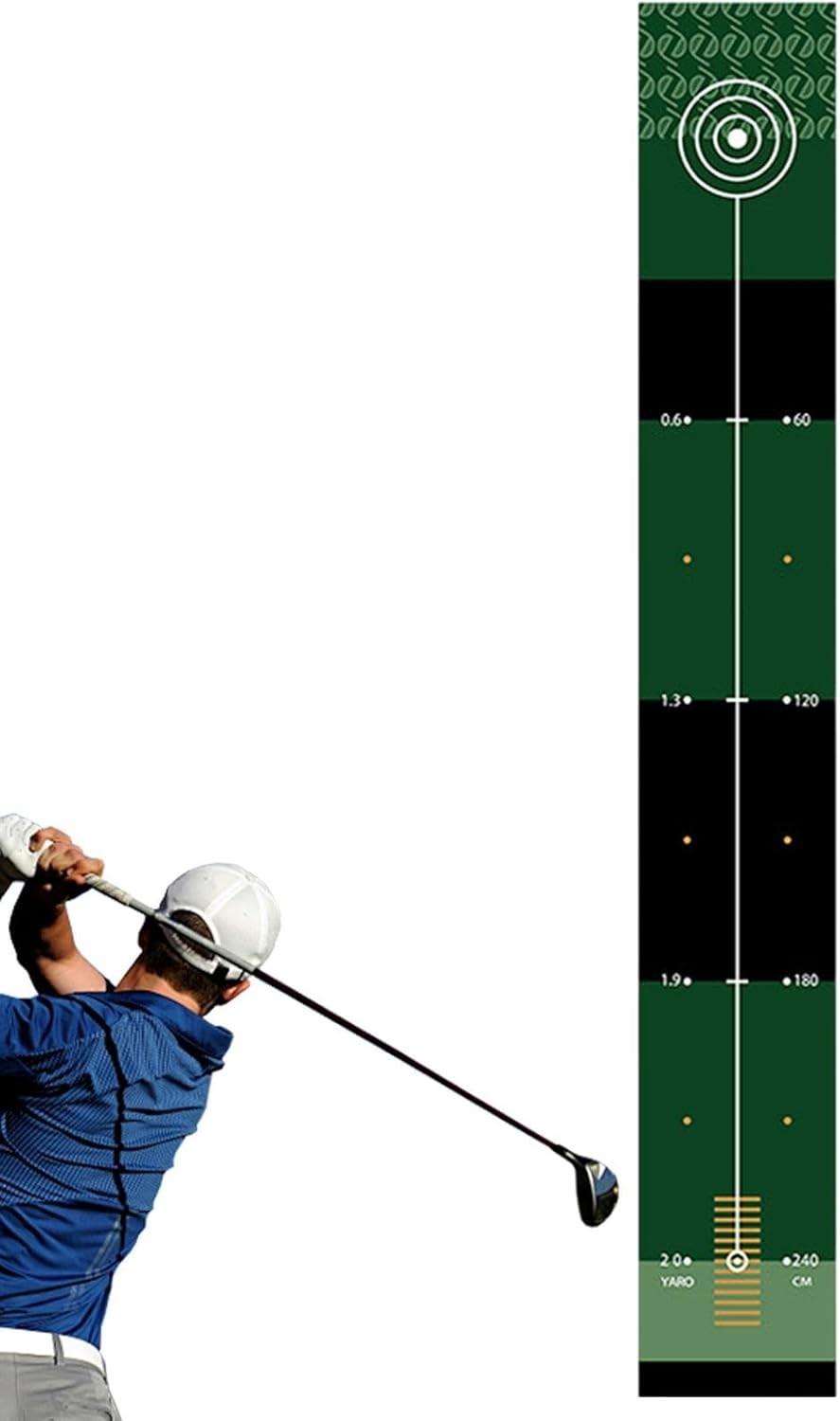Golf Putting Mat 29” Indoor Practice Training Green Alignment & Return Ball