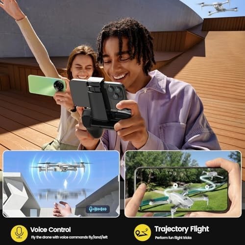 1080P Mini Drone for Kids & Adults, Foldable RC Quadcopter, 22min Flight