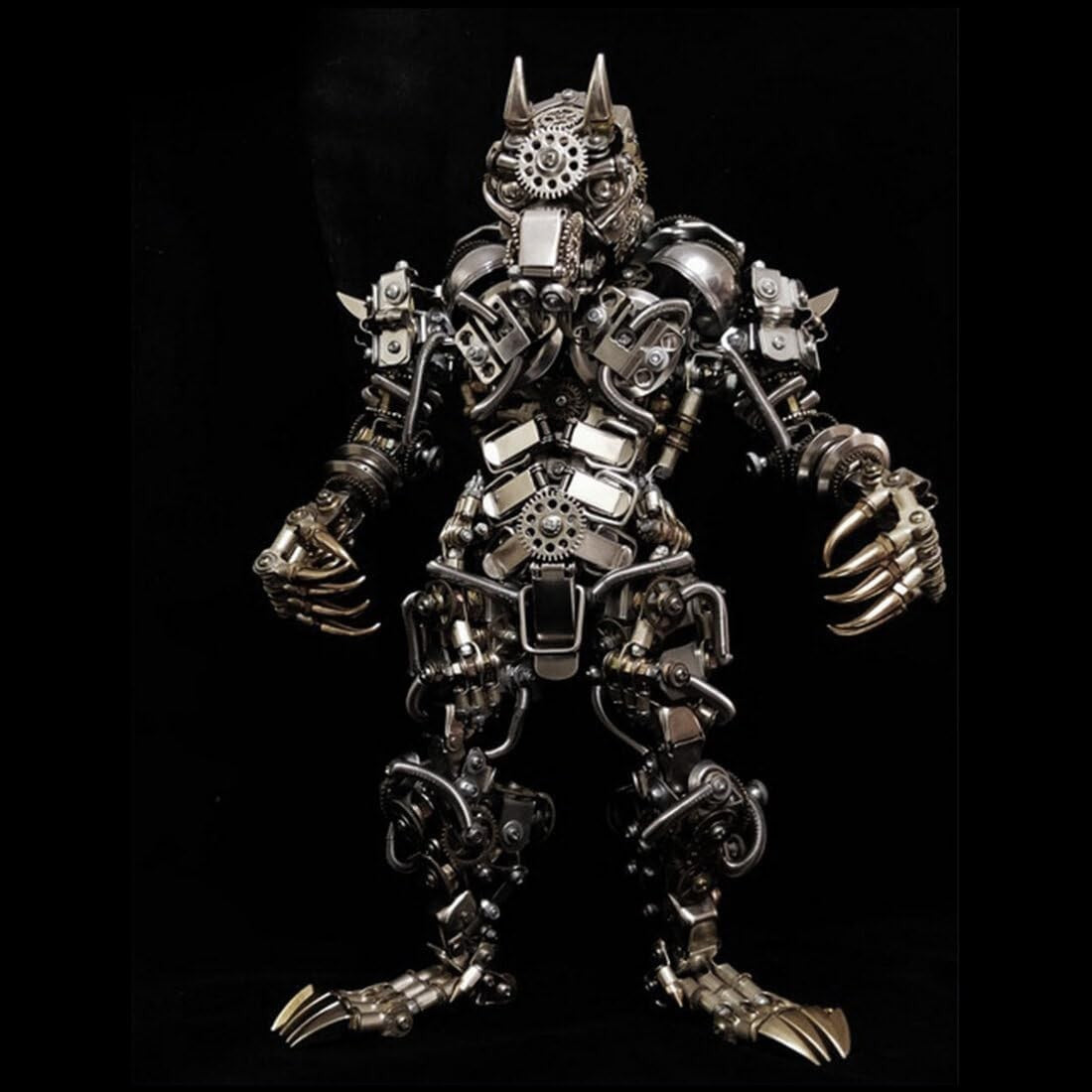 3D Metal Werewolf Puzzle Kit 2000PCS Steampunk DIY Model Decor