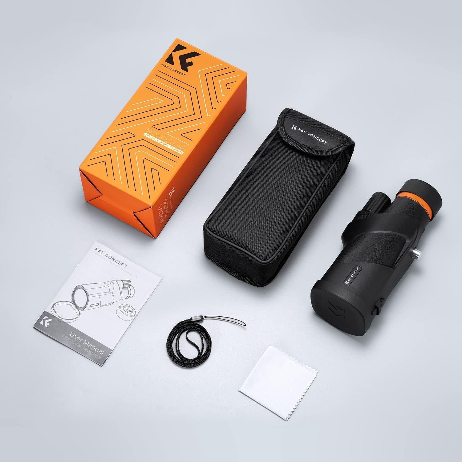 12X50 HD Waterproof Monocular w/ Tripod & Phone Holder – BAK4 Lens