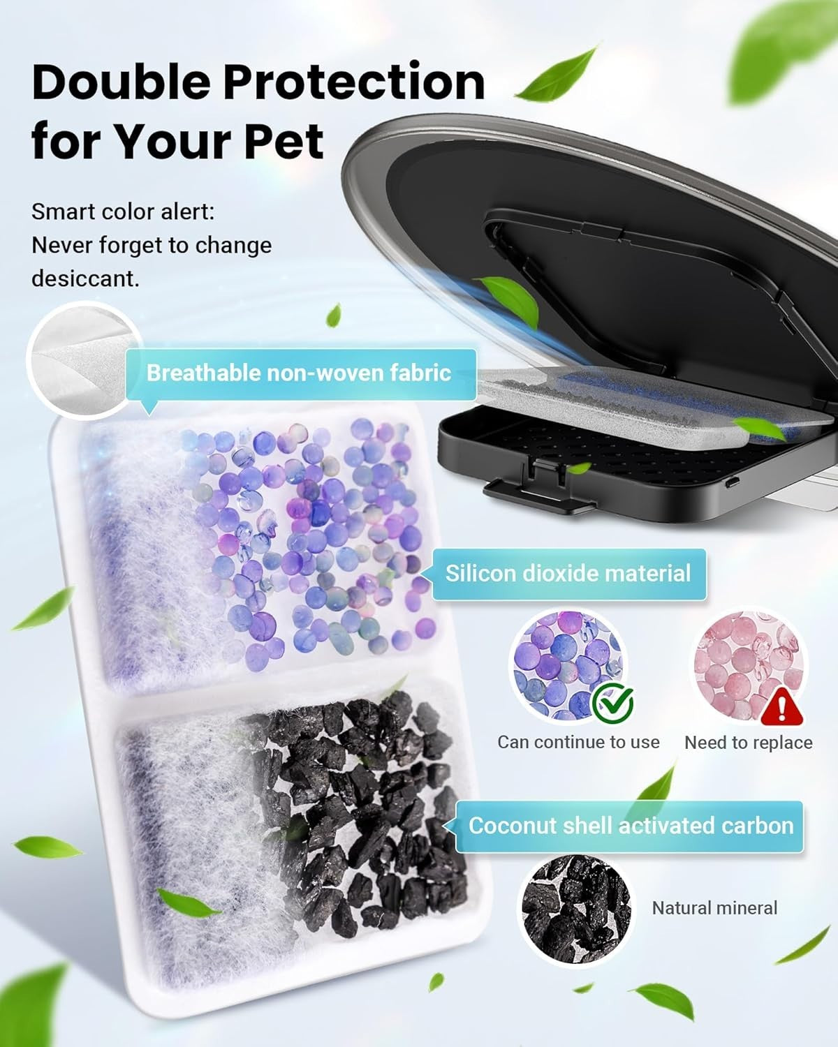 Automatic Cat Feeder for 3 Cats 6L WiFi Pet Food Dispenser Timer