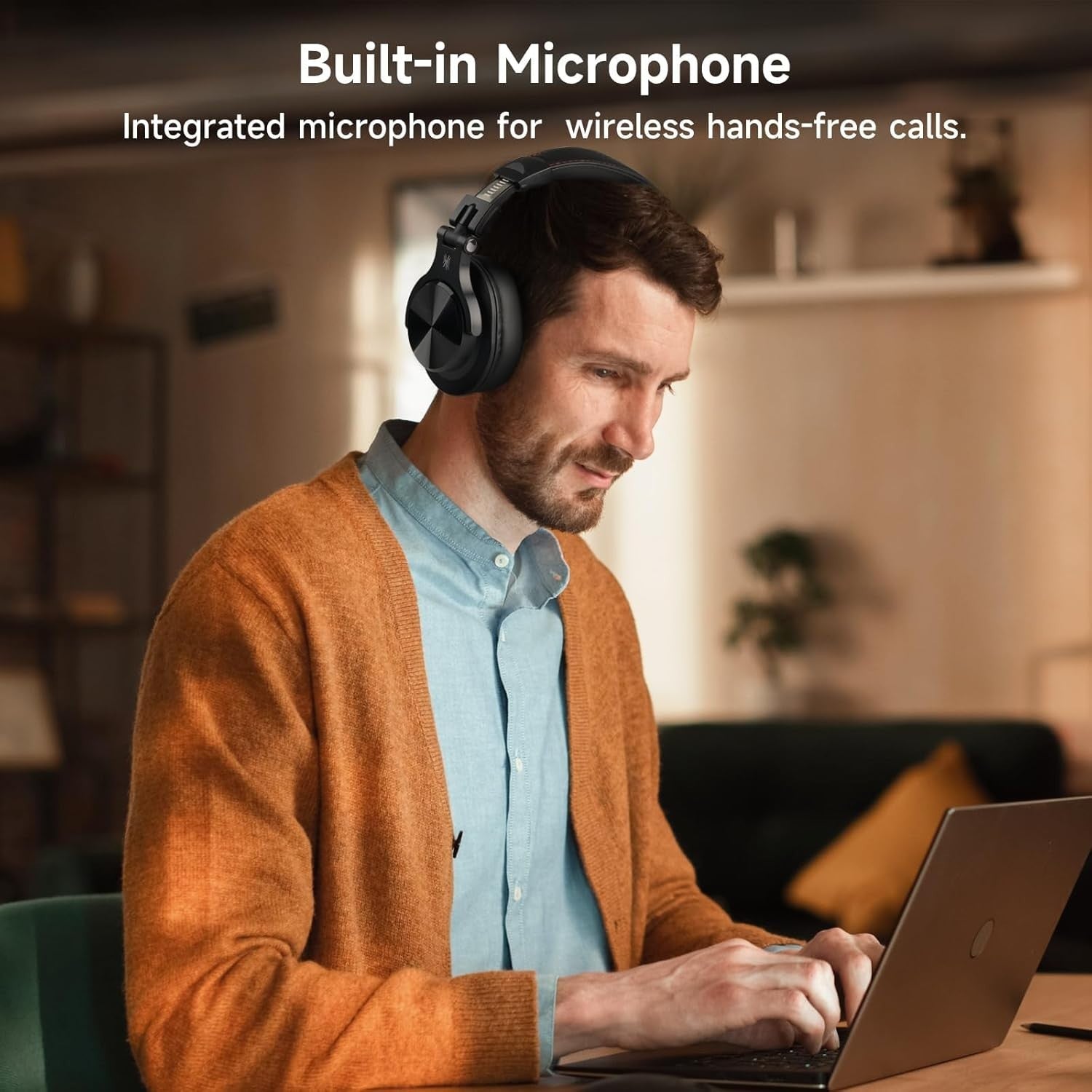 OneOdio A70 Bluetooth 5.2 Over Ear Headphones 72H Playtime DJ Studio Sound