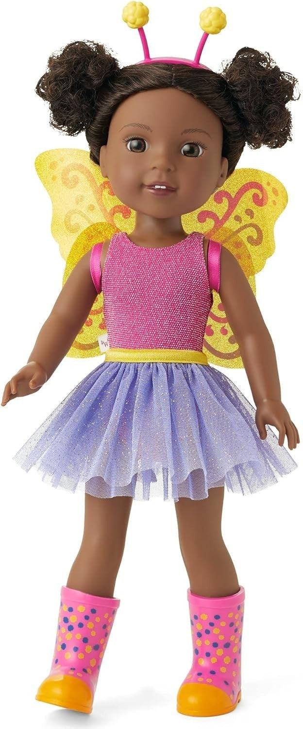 14.5in Fashion Doll Ballet Fairy Outfit Glitter Wings Boots