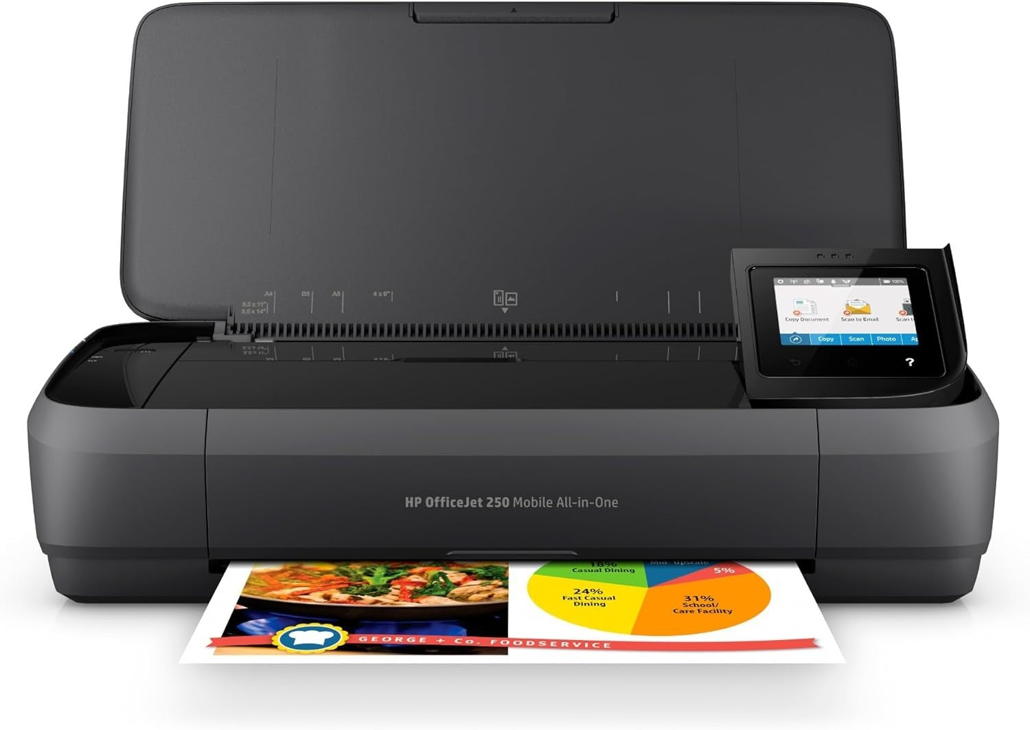 Portable All-in-One Colour Printer | OfficeJet 250 | Wireless | Touchscreen