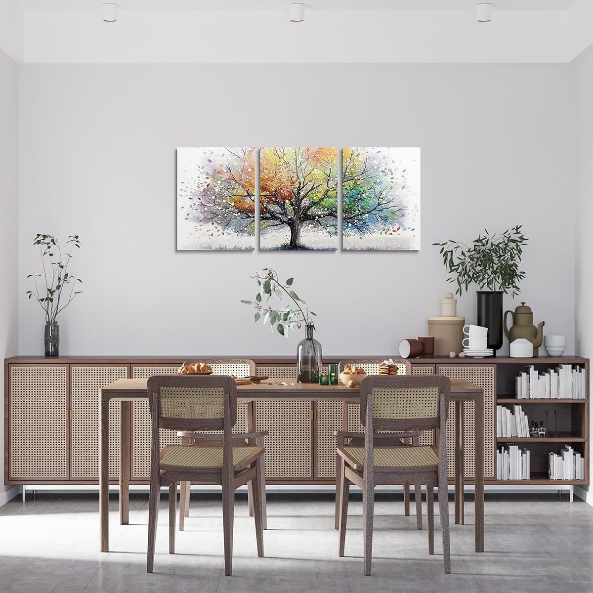 Tree of Life Canvas Wall Art 3 Piece 40x30cm Framed Set