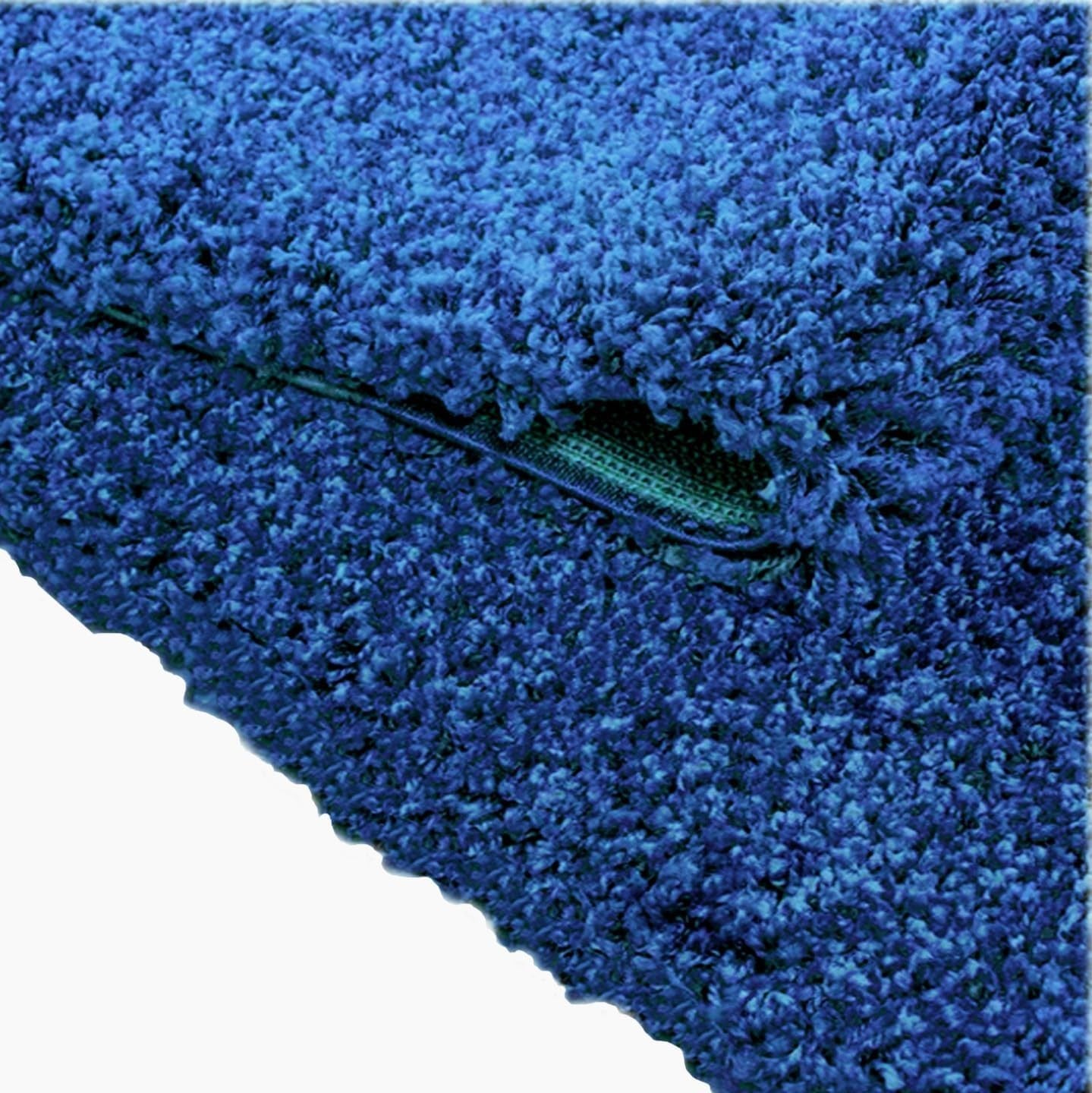 Extra Large Shaggy Rug 160x230cm 5cm Thick Soft High Pile Navy Blue Carpet