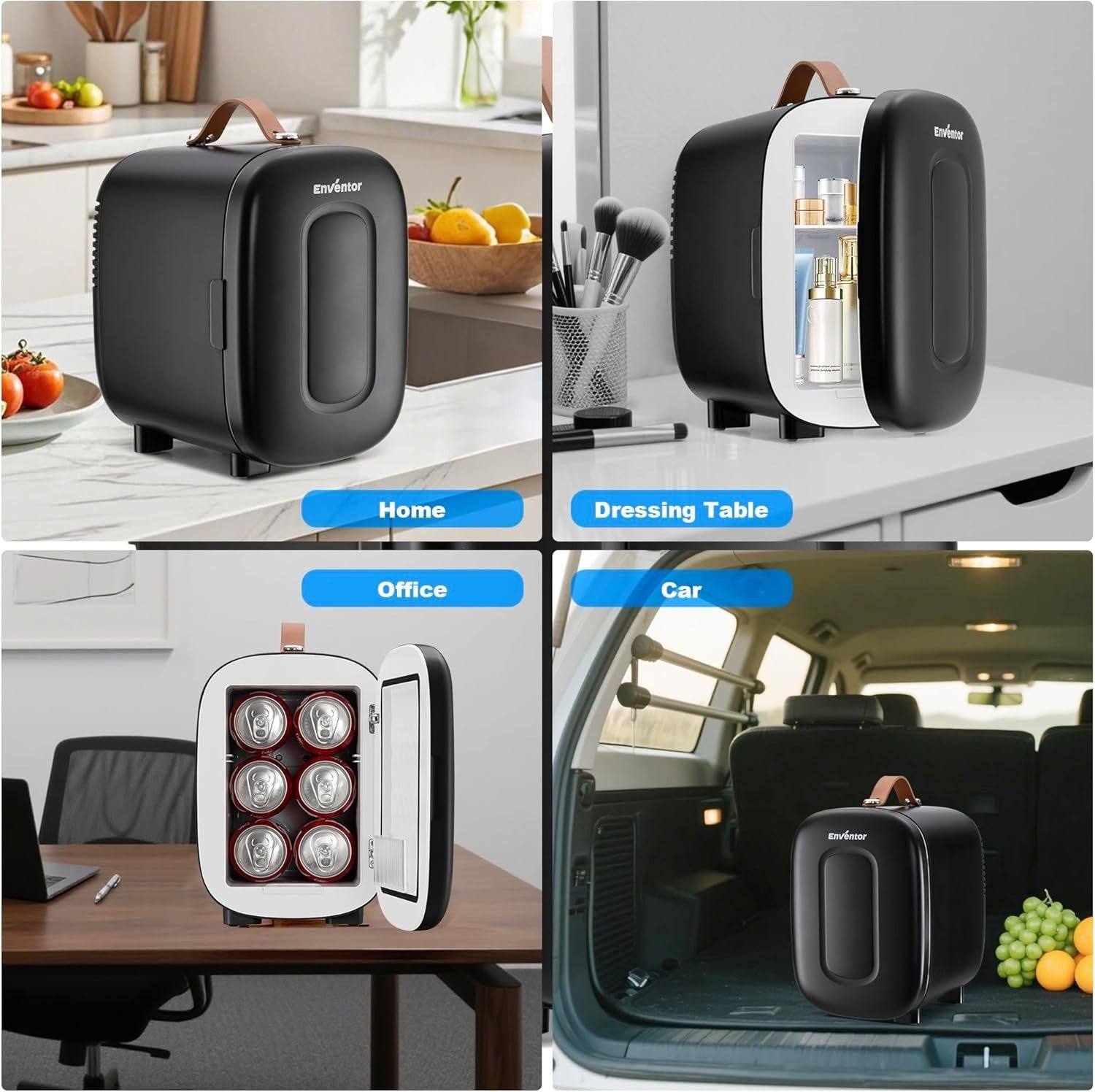 18L Mini Fridge Cooler & Warmer Portable AC 12V Compact White