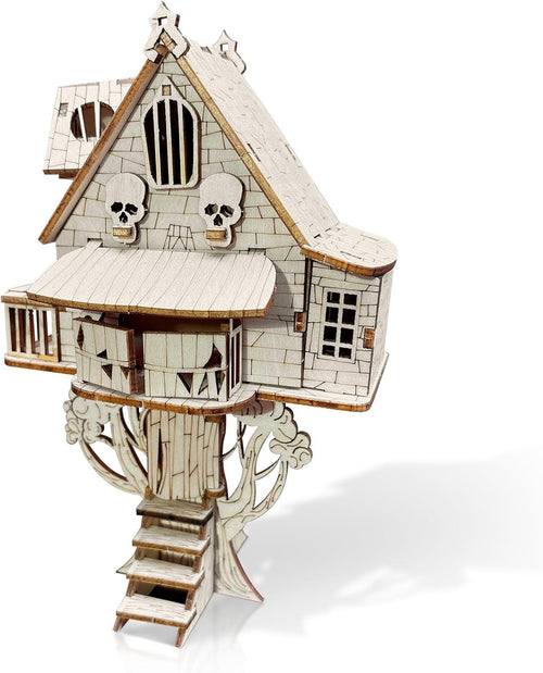 3D Wooden Tree House Puzzle Kit DIY Mechanical Craft Model Gift for Adults